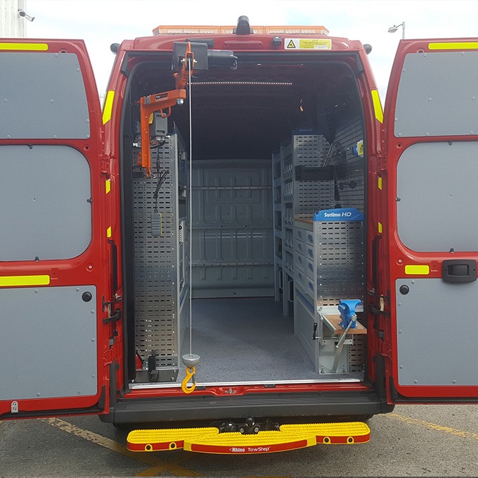 Fire vehicle storage