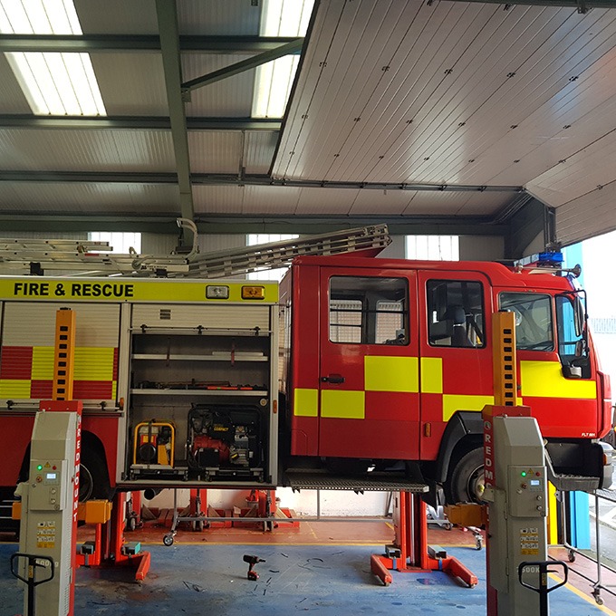 Fire engine maintaince